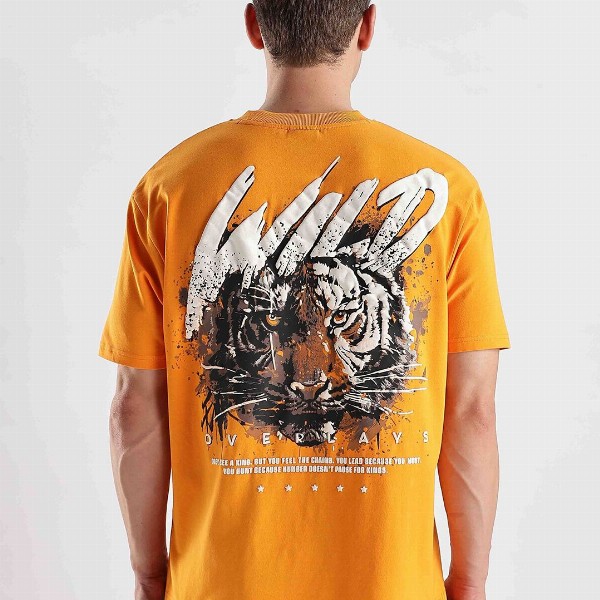 Overlays Blazing Wild Graphic Printed Relaxed Fit Cotton T-shirt