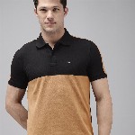 Arrow Colourblocked Polo Collar T-shirt