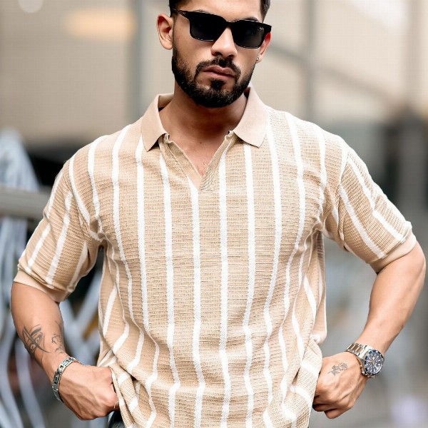 Maniac Men Polo Collar T-shirt