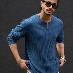 Powerlook Men Solid Round Neck Cotton T-shirt