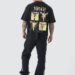 PRONK Men Nirvana Printed Oversized T-shirt