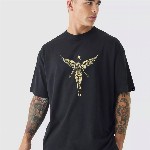 PRONK Men Nirvana Printed Oversized T-shirt