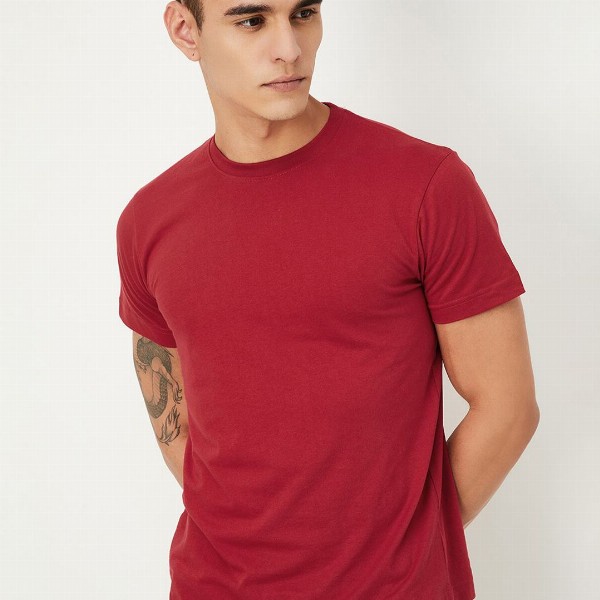 Max Men Pack of 3 Solid T-shirt