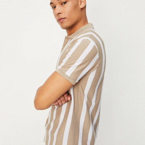 max Striped Polo Collar T-shirt