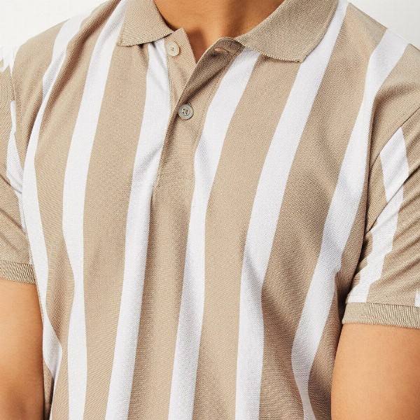 max Striped Polo Collar T-shirt