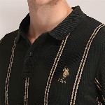 U.S. Polo Assn. Men Striped Cotton Slim Fit T-shirt