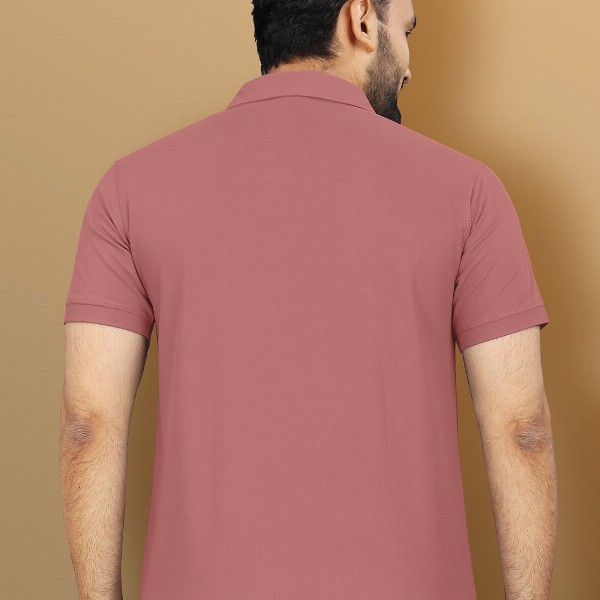 VeBNoR Men Solid Polo Collar T-shirt