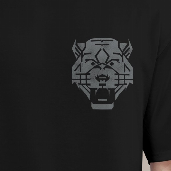 BULLMER Graphic Printed Round Neck Oversized Cotton T-shirt