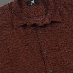 HERE&NOW Slim Fit Long Sleeves Spread Collar Casual Shirt