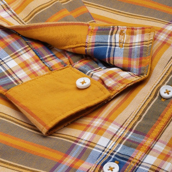 The Indian Garage Co Men Yellow Comfort Checked Regular Fit Casual Shirt