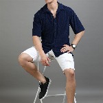 HERE&NOW Oversized Ribbed Corduroy Casual Shirt