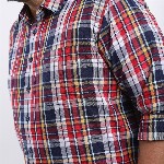 HIGHLANDER Men Plus Size Regular Fit Tartan Checks Casual Shirt