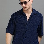 HERE&NOW Oversized Ribbed Corduroy Casual Shirt