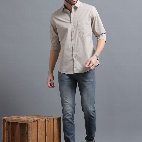The Roadster Lifestyle Co Cotton Full Sleeve Shirts