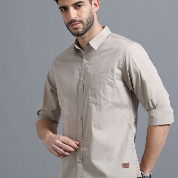 The Roadster Lifestyle Co Cotton Full Sleeve Shirts