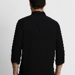 Louis Philippe Jeans Men Black Slim Fit Solid Casual Shirt