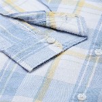 THE BEAR HOUSE Men White & Blue Classic Slim Fit Checked Pure Cotton Casual Shirt