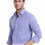 RARE RABBIT Men Comfort Spread Collar Solid Cotton Casual Shirt