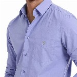 RARE RABBIT Men Comfort Spread Collar Solid Cotton Casual Shirt