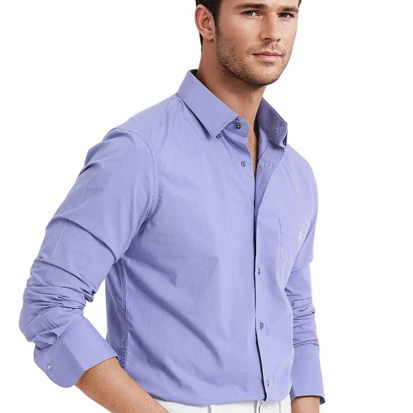RARE RABBIT Men Comfort Spread Collar Solid Cotton Casual Shirt