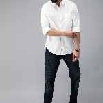Roadster Men White Casual Shirt