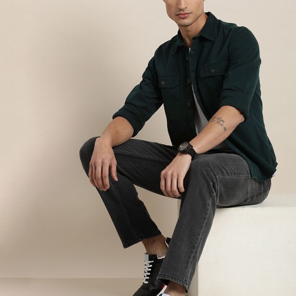 Moda Rapido Solid Casual Shirt