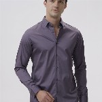 The Collection Men Classic Slim Fit Opaque Casual Shirt