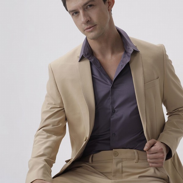 The Collection Men Classic Slim Fit Opaque Casual Shirt