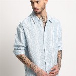 THE BEAR HOUSE Relaxed Opaque Striped Casual Shirt