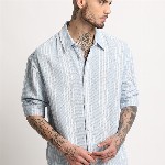 THE BEAR HOUSE Relaxed Opaque Striped Casual Shirt