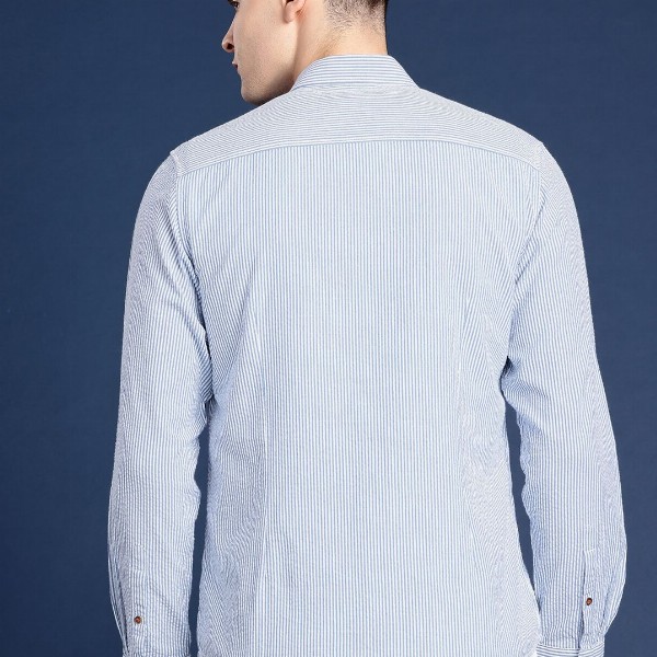 Mast & Harbour Men Standard Striped Casual Shirt