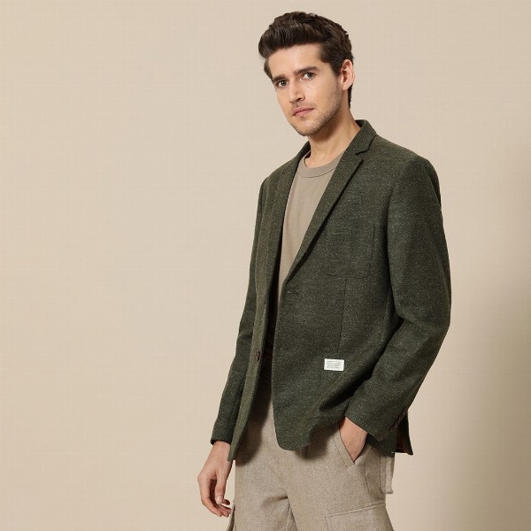 Mr Bowerbird Men 2SB Standard Patch Pocket Tweed Blazers