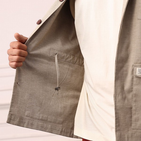 Mr Bowerbird Single-Breasted Tailored Fit Blazer with Shoulder Tabs