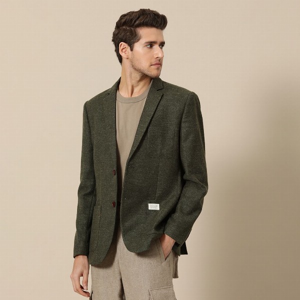 Mr Bowerbird Men 2SB Standard Patch Pocket Tweed Blazers