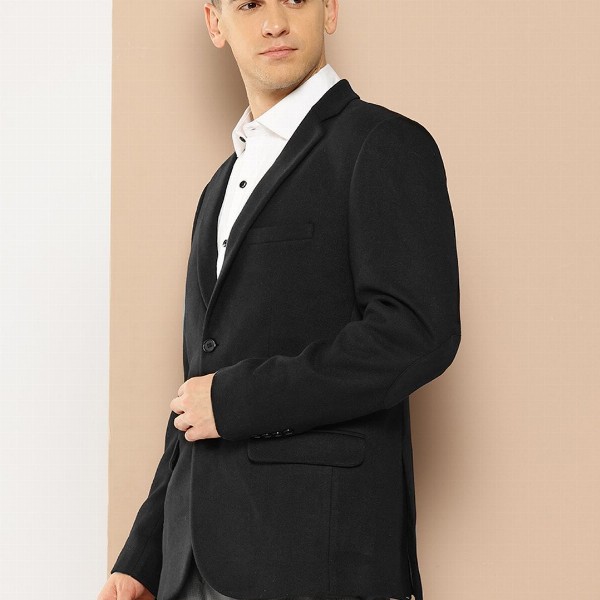 INVICTUS Slim Fit Single-Breasted Blazer