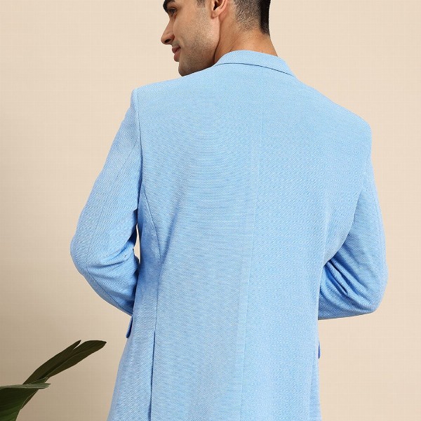 Mast & Harbour Textured Single-Breasted Formal Blazer