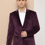 INVICTUS Velvet Finish Slim Fit Blazer