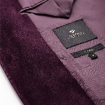 INVICTUS Velvet Finish Slim Fit Blazer