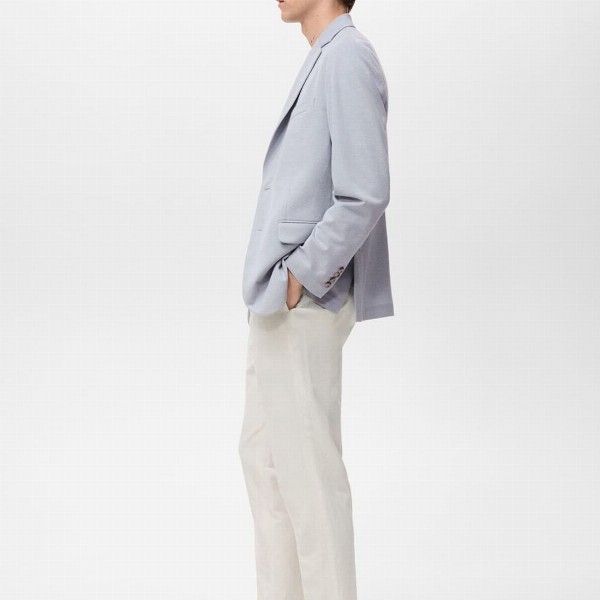 MANGO MAN Notched Lapel Collar Single-Breasted Blazers with Double Vents