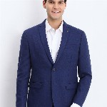 Allen Solly Checked Slim Fit Single-Breasted Blazer