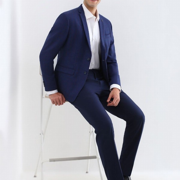 Allen Solly Checked Slim Fit Single-Breasted Blazer