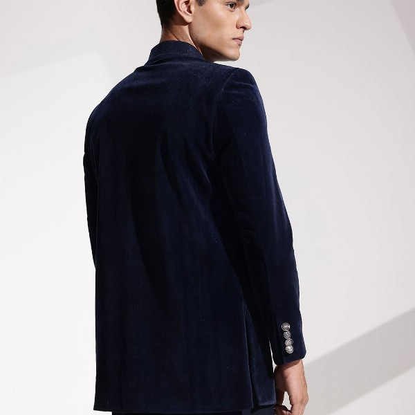 INVICTUS Mandarin Collar Slim Fit Party Bandhgala Blazers