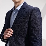 INVICTUS Notched Lapel Checked Single-Breasted Slim Fit Smart Casual Blazer