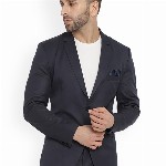 REFULGENT Notched Lapel Single-Breasted Casual Blazer