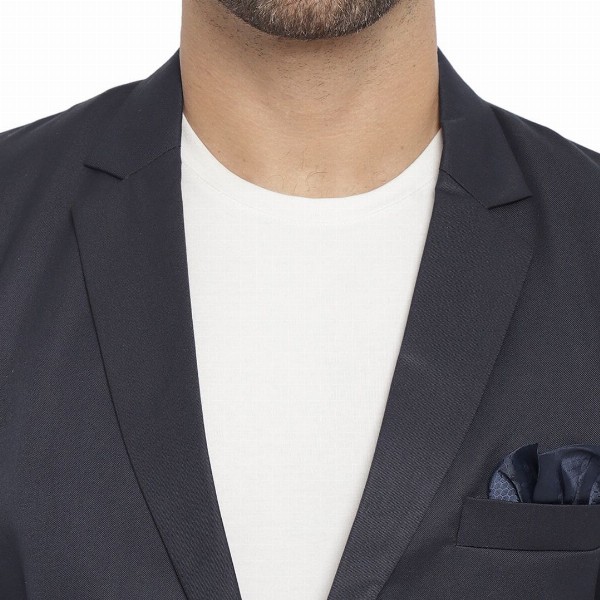 REFULGENT Notched Lapel Single-Breasted Casual Blazer