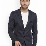 REFULGENT Notched Lapel Single-Breasted Casual Blazer
