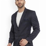REFULGENT Notched Lapel Single-Breasted Casual Blazer