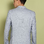 INVICTUS Men Self Design Slim-Fit Single Breasted Blazer