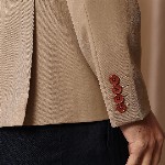 Mr Bowerbird Tailored Fit Double Breasted Casual Blazer